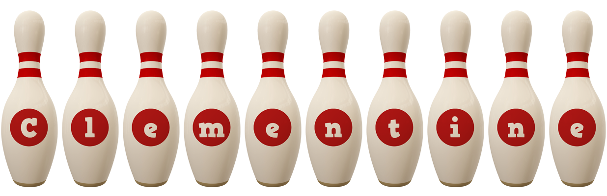 Clementine bowling-pin logo