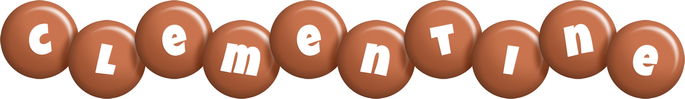 Clementine candy-brown logo