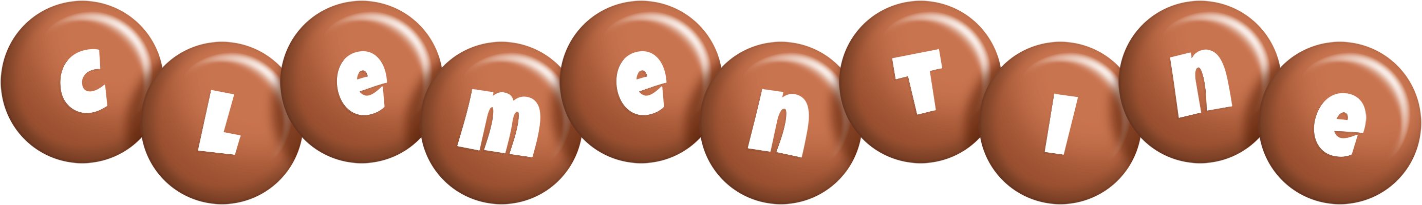 Clementine candy-brown logo