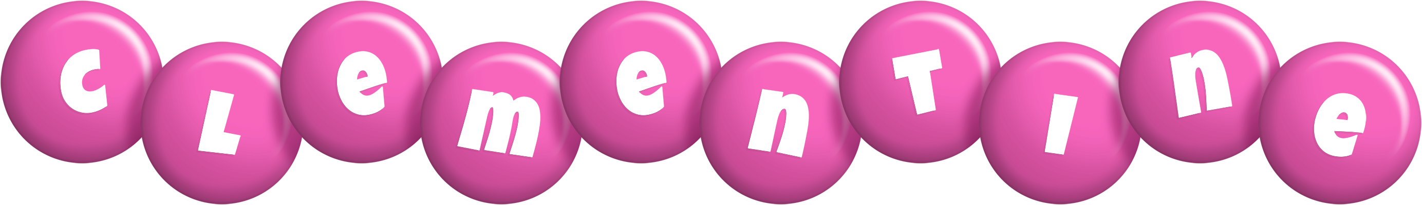 Clementine candy-pink logo