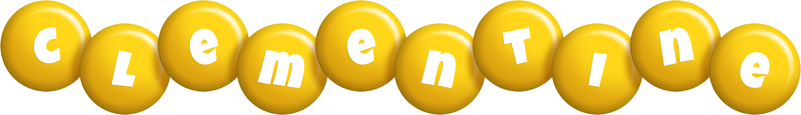 Clementine candy-yellow logo