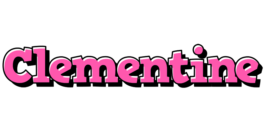 Clementine girlish logo