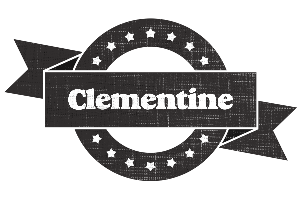 Clementine grunge logo