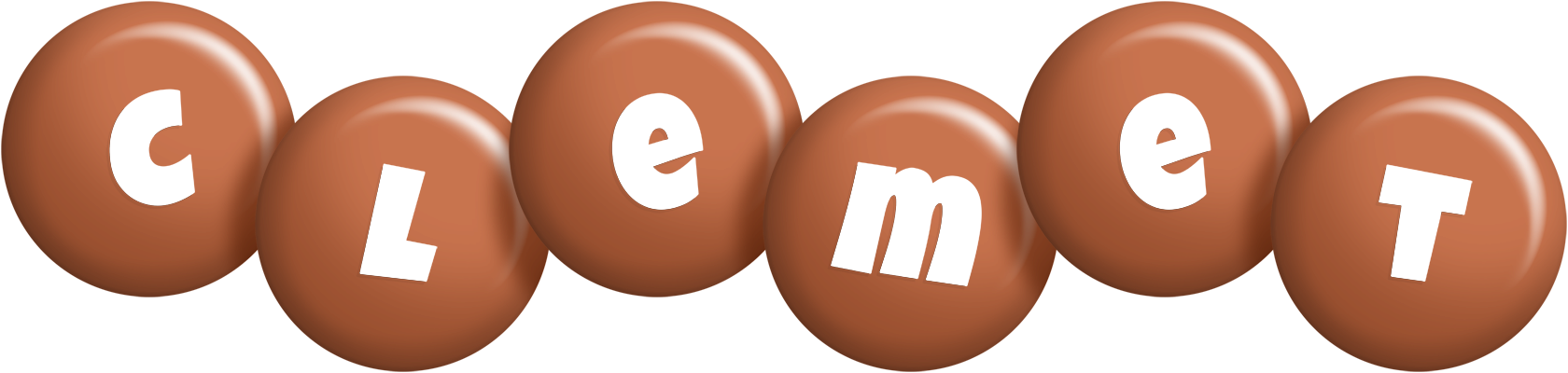 Clemet candy-brown logo