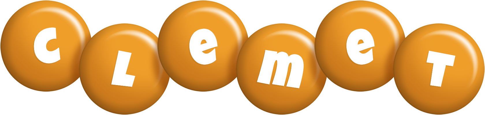 Clemet candy-orange logo