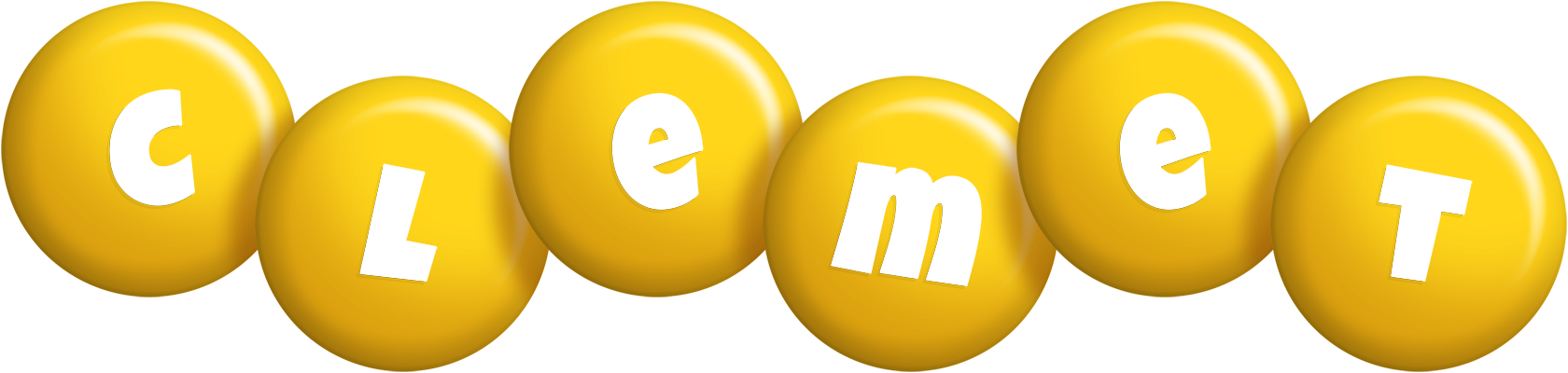 Clemet candy-yellow logo