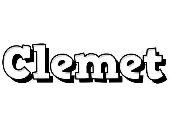 Clemet snowing logo