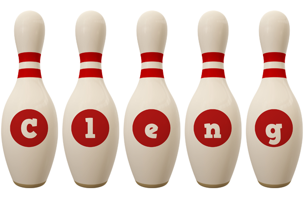 Cleng bowling-pin logo