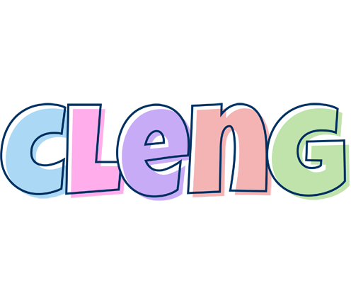 Cleng pastel logo