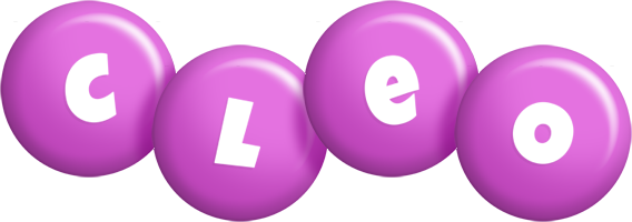 Cleo candy-purple logo