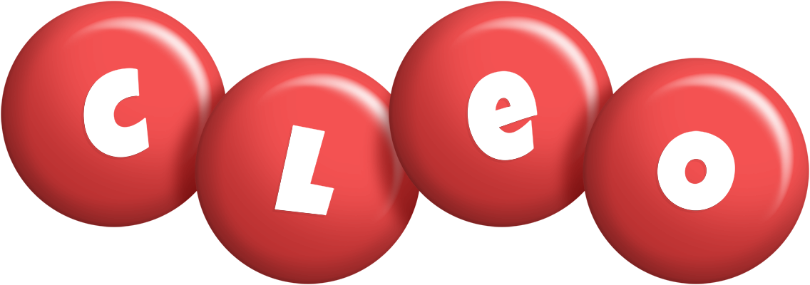 Cleo candy-red logo