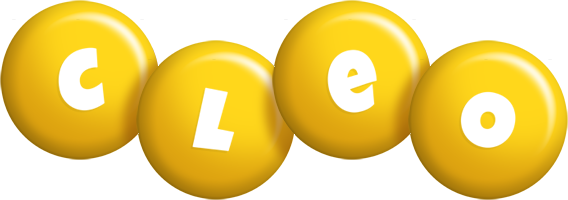 Cleo candy-yellow logo