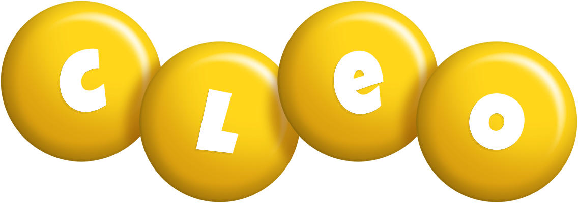 Cleo candy-yellow logo