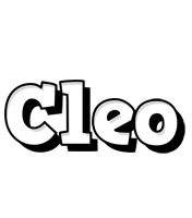Cleo snowing logo