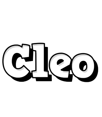 Cleo snowing logo
