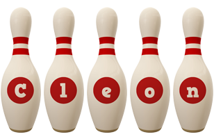 Cleon bowling-pin logo