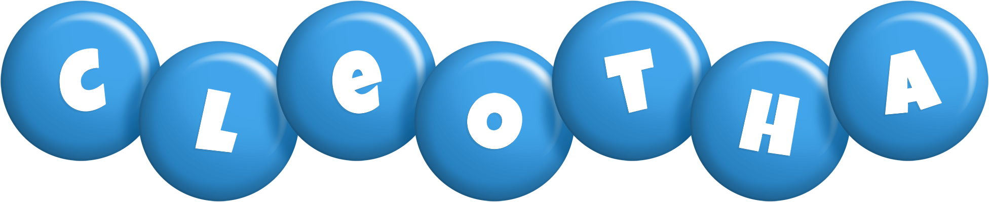 Cleotha candy-blue logo