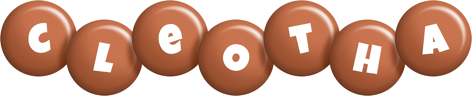 Cleotha candy-brown logo