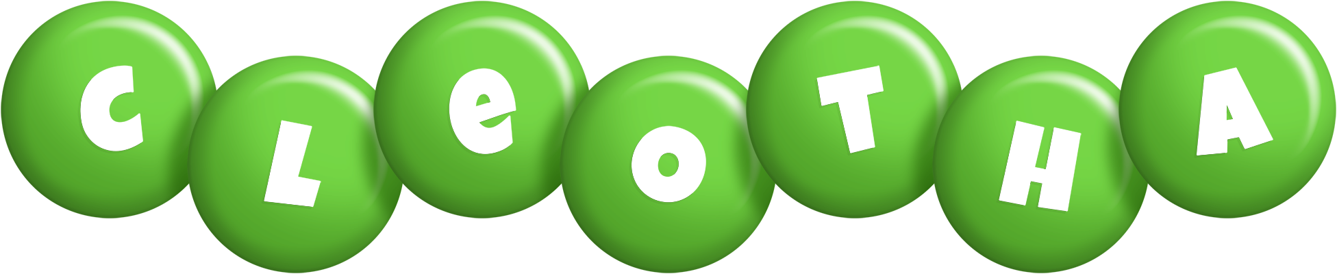 Cleotha candy-green logo