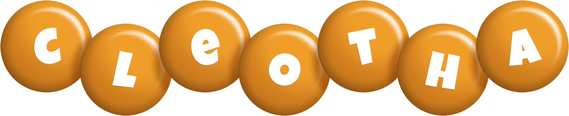 Cleotha candy-orange logo