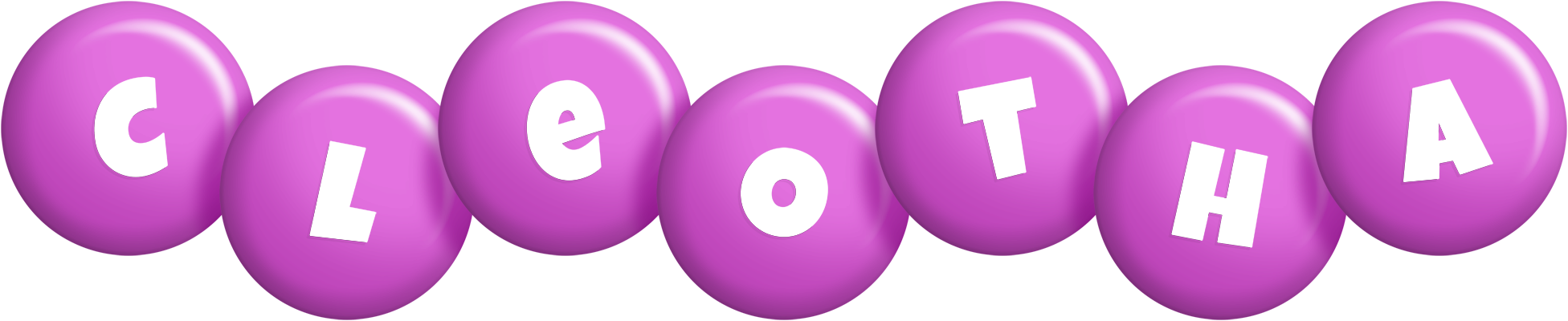 Cleotha candy-purple logo