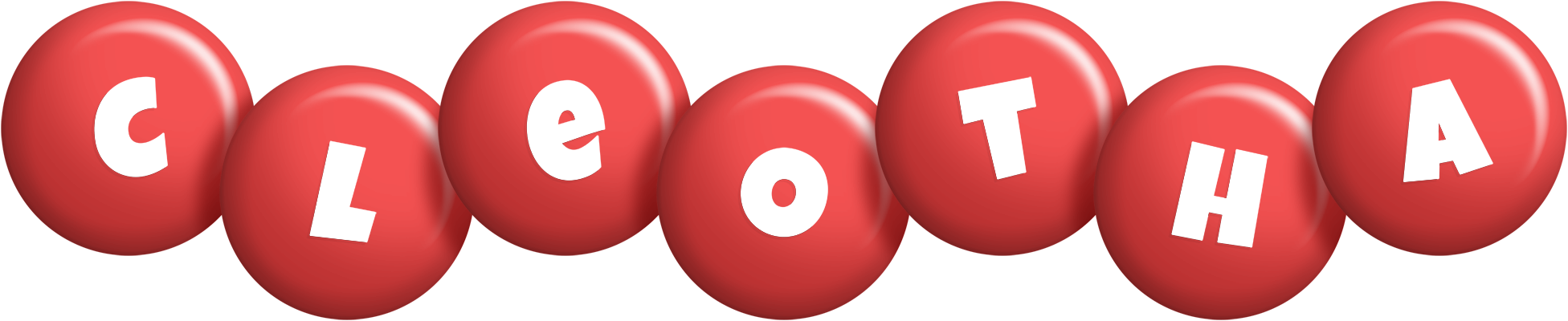Cleotha candy-red logo