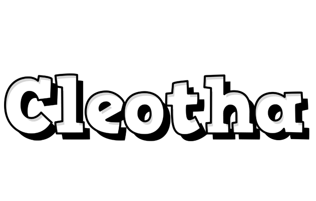 Cleotha snowing logo