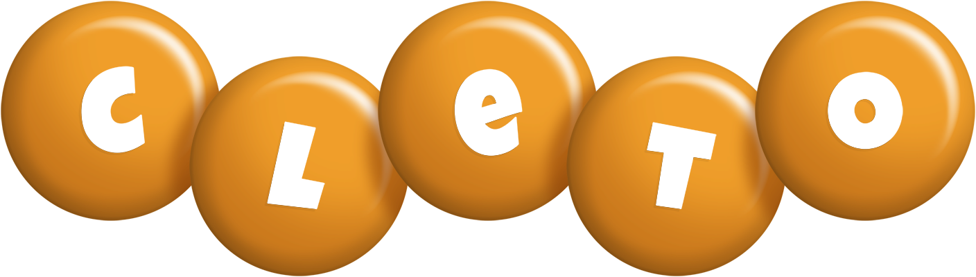 Cleto candy-orange logo
