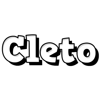 Cleto snowing logo
