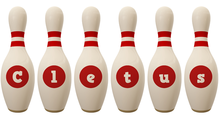Cletus bowling-pin logo