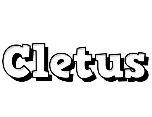 Cletus snowing logo