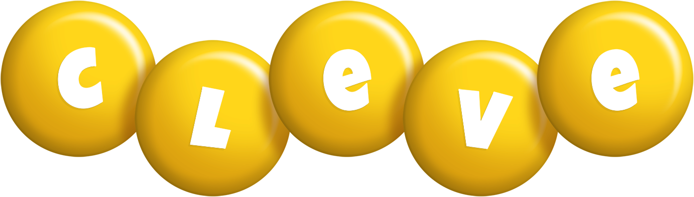 Cleve candy-yellow logo