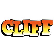 Cliff sunset logo