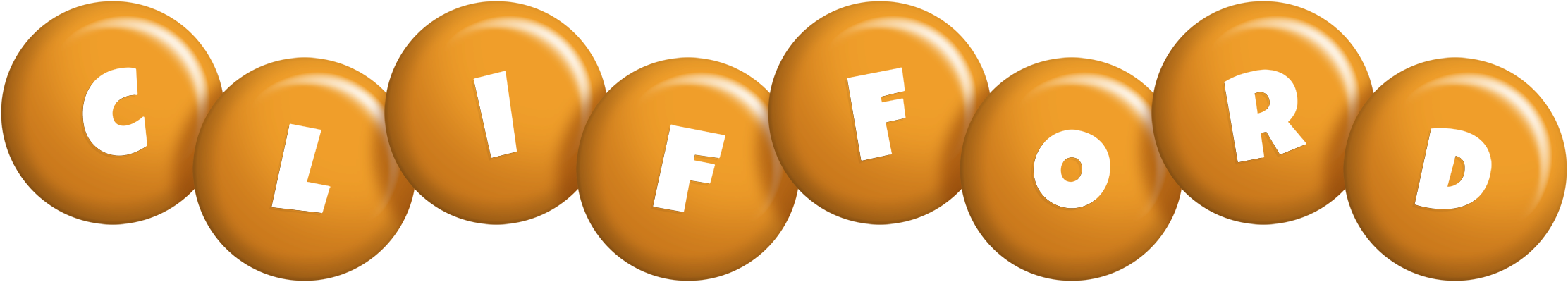 Clifford candy-orange logo