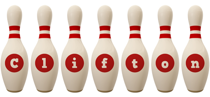 Clifton bowling-pin logo