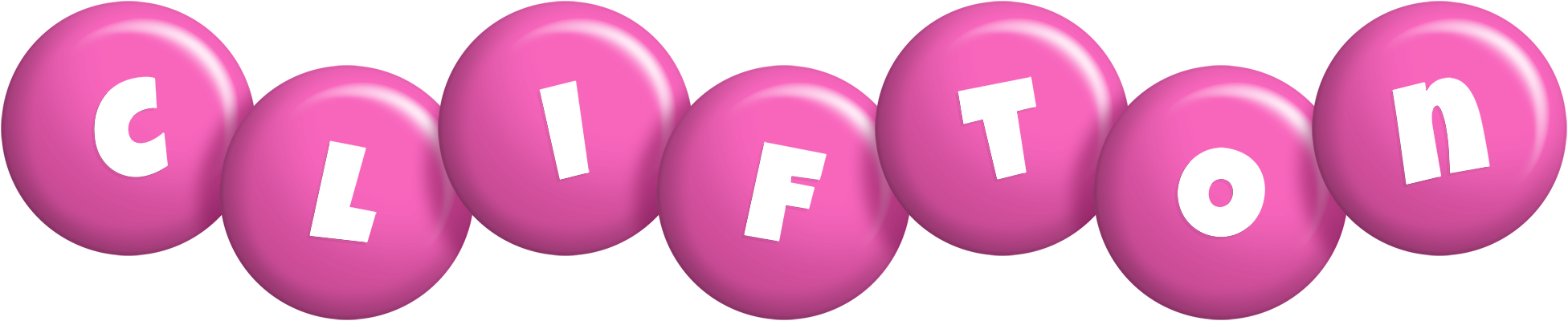 Clifton candy-pink logo