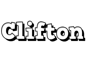 Clifton snowing logo