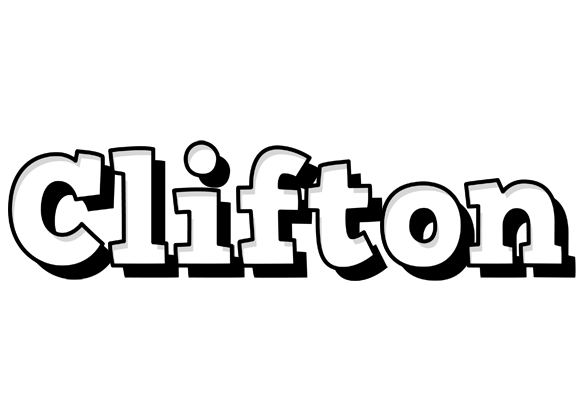 Clifton snowing logo