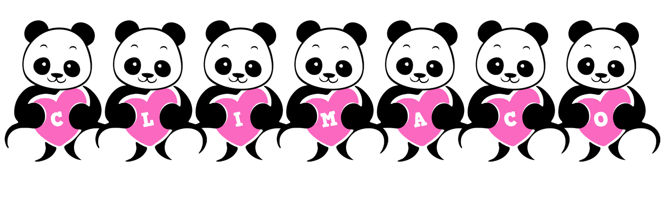 Climaco love-panda logo