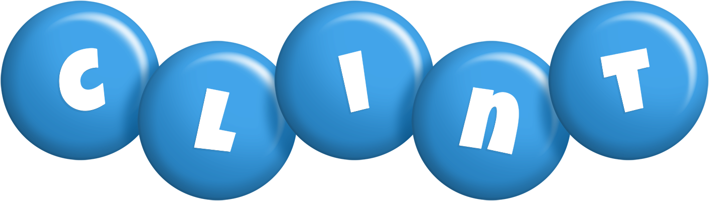 Clint candy-blue logo