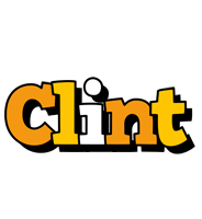 Clint cartoon logo