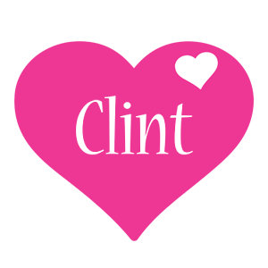 Clint love-heart logo