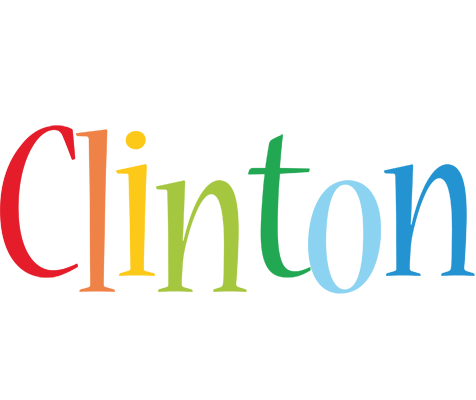 Clinton birthday logo