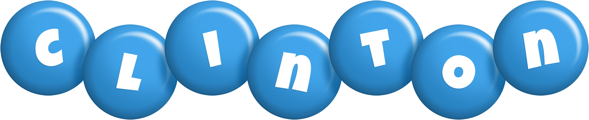 Clinton candy-blue logo