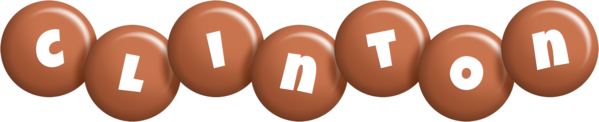 Clinton candy-brown logo