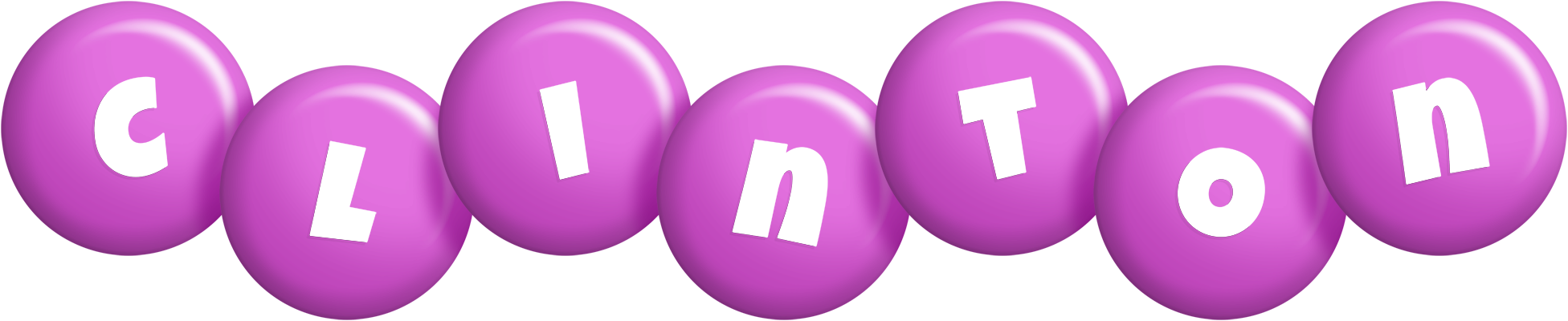 Clinton candy-purple logo