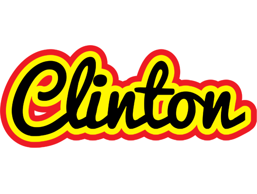 Clinton flaming logo