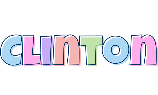 Clinton pastel logo