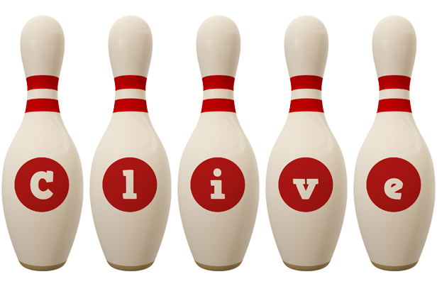 Clive bowling-pin logo
