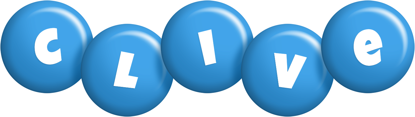 Clive candy-blue logo